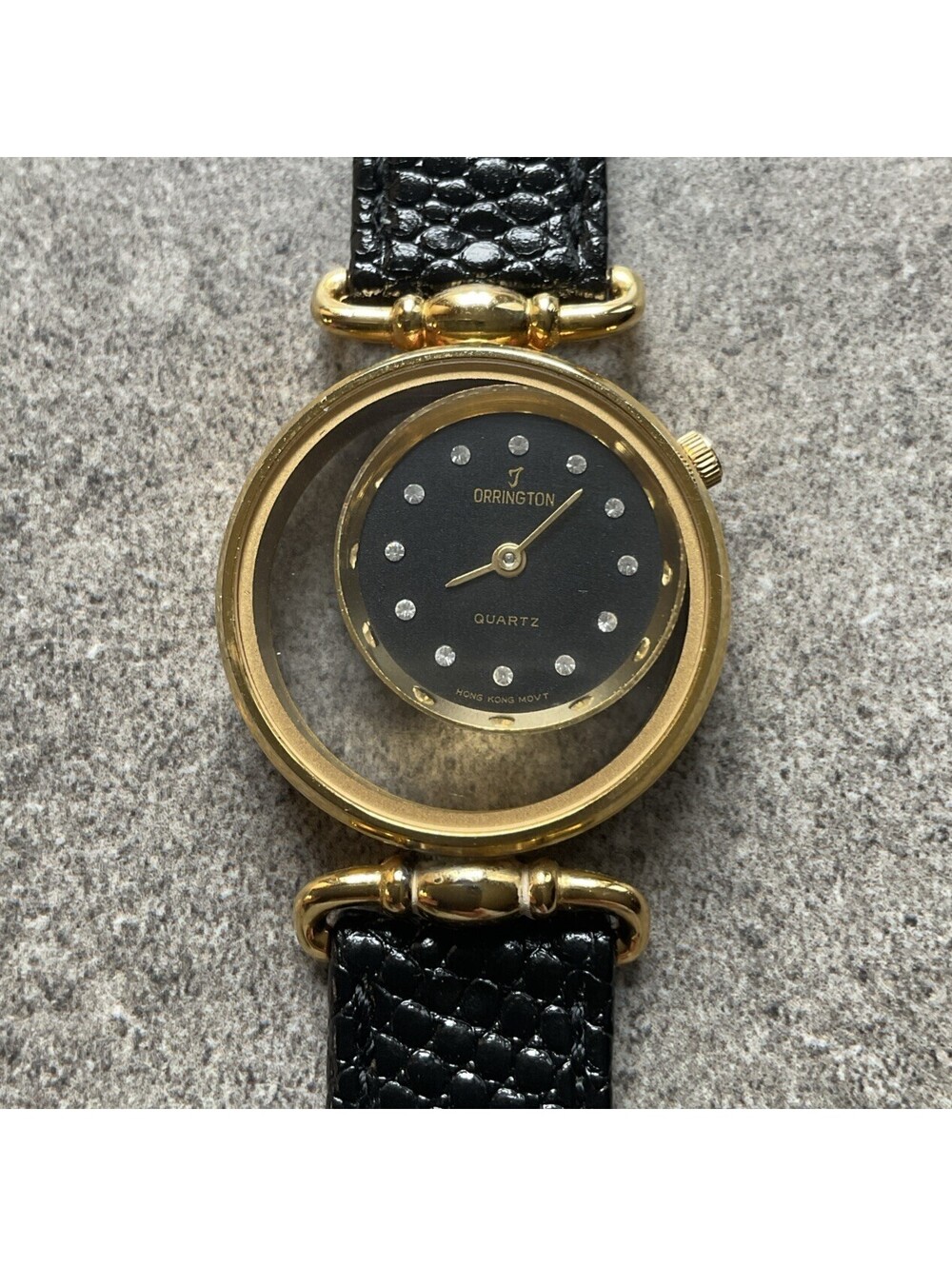 Beautiful Orrington Women’s Watch 30mm Gold Tone Case Diamond Accent Dial B-N